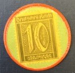 Germany - 10 Pfennig Encased Postage Stamp