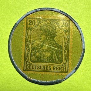 Rare 1902 German Encased Muser Brau Stamp