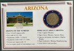 Arizona Encased Postage Stamp with Quarter Display