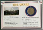 Delaware First State Encased Stamp and Quarter