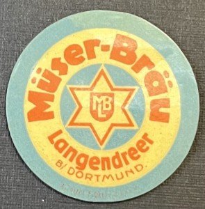 1920s Germany 10 Pfennig Encased Postage Stamp