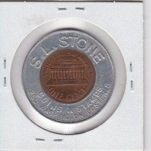 KAPPYS 1960s Stone Coins Stamps Lucky Penny