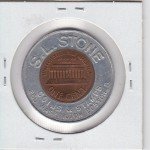 KAPPYS 1960s Stone Coins Stamps Lucky Penny