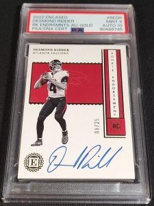 Desmond Ridder 2022 Rookie Endorsements Gold Auto