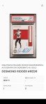 Desmond Ridder 2022 Rookie Endorsements Gold Auto