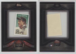 2009 Topps Legends Encased Stamps Lou Gehrig #LG1