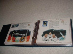 History of America Postage Stamps Album with 72 Encased