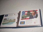 History of America Postage Stamps Album with 72 Encased
