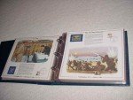 History of America Postage Stamps Album with 72 Encased