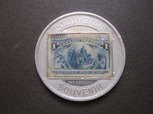 1893 World's Columbian Expo Columbus Encased Stamp