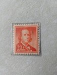 Benjamin Franklin 1/2 Cent Encased Postage Stamp