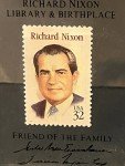 Richard Nixon Presidential Postage Stamp Paperweight