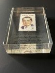Richard Nixon Presidential Postage Stamp Paperweight