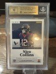 Nico Collins 2021 Panini Encased Auto /5 BGS 9.5