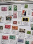 Commemorative Stamp Collection with Detailed Descriptions