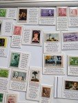 Commemorative Stamp Collection with Detailed Descriptions