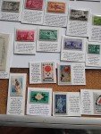 Commemorative Stamp Collection with Detailed Descriptions