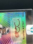 Jalen Hurts 2020 Panini Illusions Encased Stamp