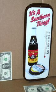 RC Cola Thermometer Sign with Moon Pie Design