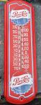 Pepsi Cola Vintage Metal Advertising Thermometer 27”