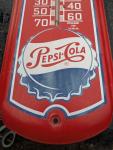 Pepsi Cola Vintage Metal Advertising Thermometer 27”