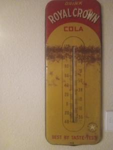 Royal Crown Cola Vintage Thermometer Sign