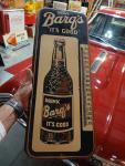 Vintage Barq’s Root Beer Metal Thermometer