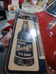 Vintage Barq’s Root Beer Metal Thermometer