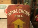 Royal Crown Cola 1950s Metal Thermometer Sign