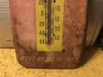 Royal Crown Cola 1950s Metal Thermometer Sign