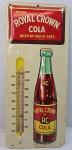 Original RC Cola Embossed Metal Bottle Thermometer