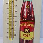 Original RC Cola Embossed Metal Bottle Thermometer