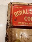 1940s Royal Crown Cola Metal Thermometer