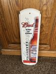 Vintage Budweiser Wall Thermometer "Bud King of Beers