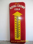 1950s Royal Crown Cola Metal Thermometer