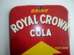 1950s Royal Crown Cola Metal Thermometer