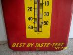1950s Royal Crown Cola Metal Thermometer