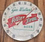 Geo. Walters Adler Brau Beer Advertising Thermometer