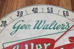 Geo. Walters Adler Brau Beer Advertising Thermometer
