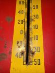 Vintage Royal Crown Cola Thermometer Sign