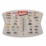 Heddon Fishing Lures Vintage Wall Thermometer Sign