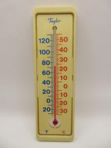 Vintage 7.5" Taylor Indoor/Outdoor Advertising Thermometer