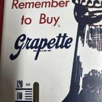Grapette "Thirsty or Not" Vintage Metal Thermometer