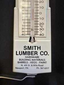 Smith Lumber Co Vintage Advertising Thermometer with Box