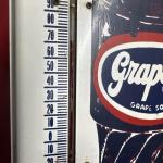 Grapette "Thirsty or Not" Vintage Metal Thermometer