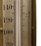 Vintage Brass Hanging Thermometer from Philadelphia