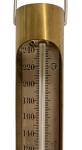 Vintage Brass Hanging Thermometer from Philadelphia