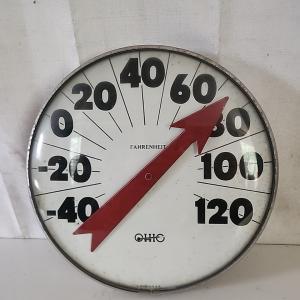 Ohio Thermometer Co. Jumbo Dial Vintage 12”