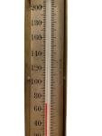 Vintage Brass Hanging Thermometer from Philadelphia