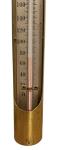 Vintage Brass Hanging Thermometer from Philadelphia